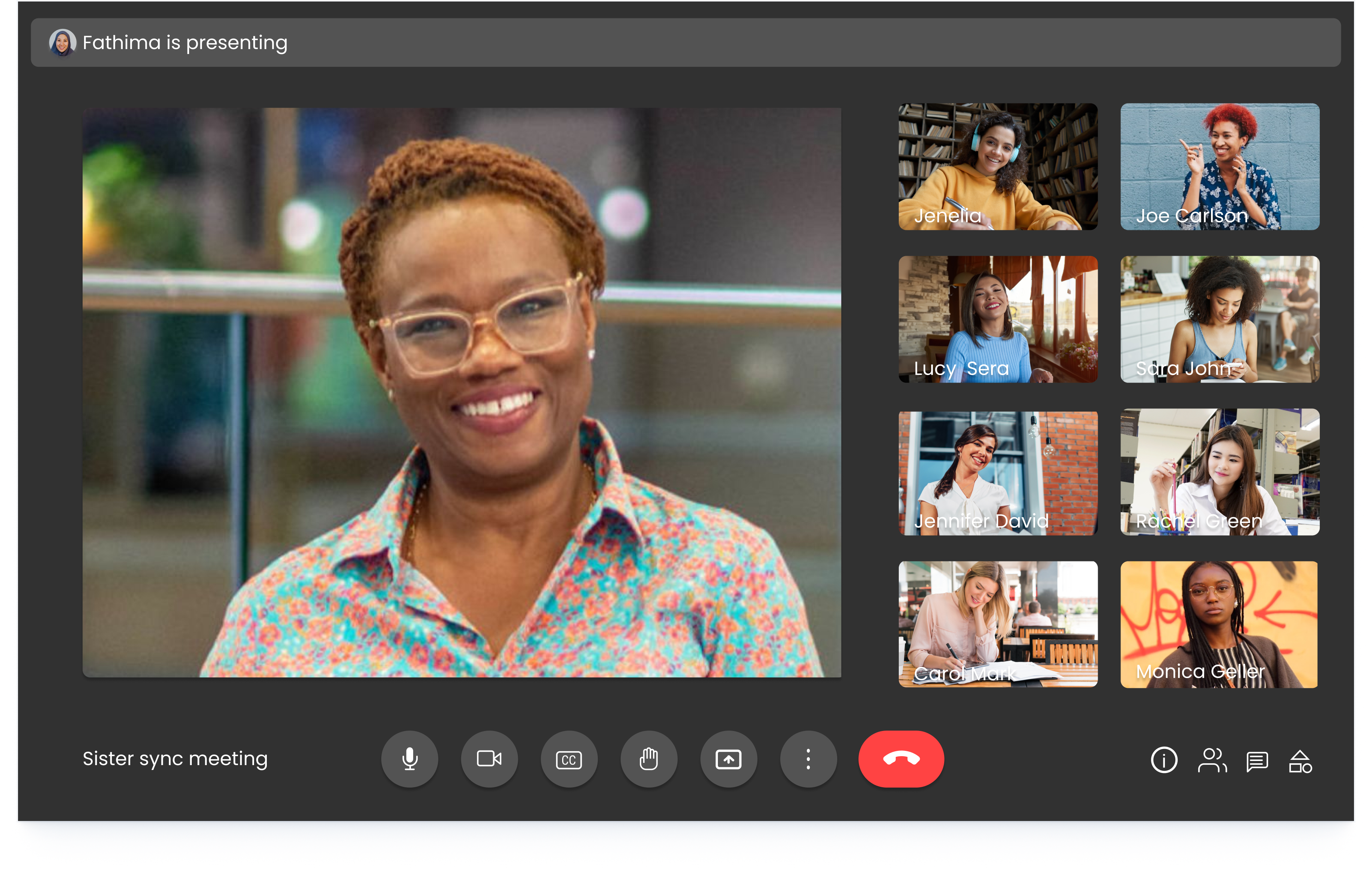 Google Meet UI