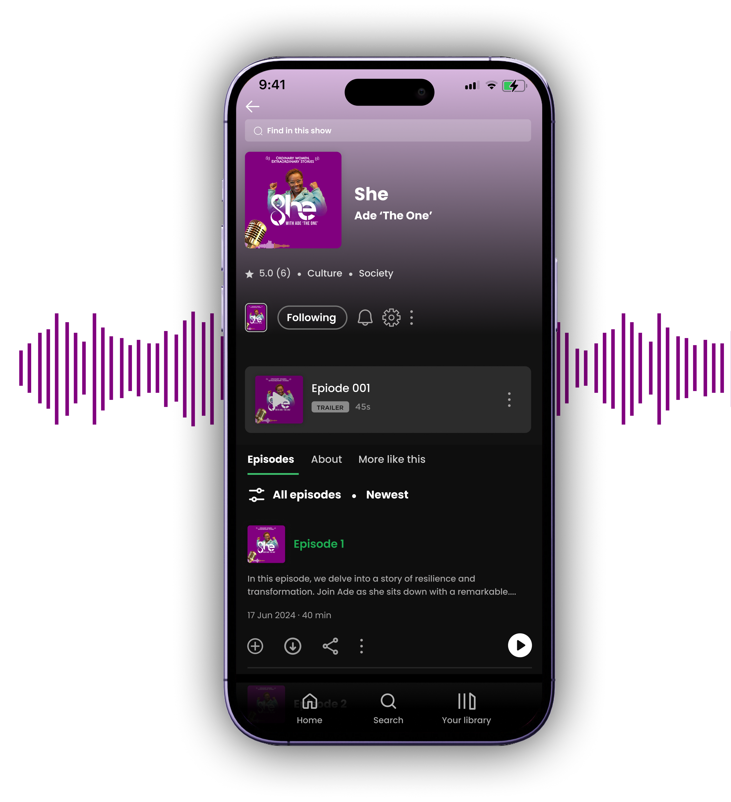 Podcast mockup